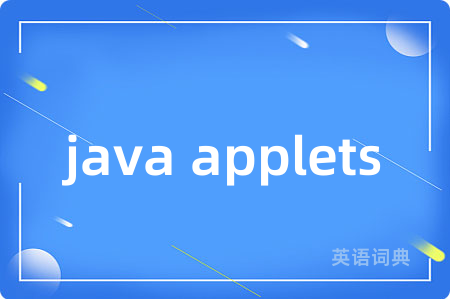 java applets