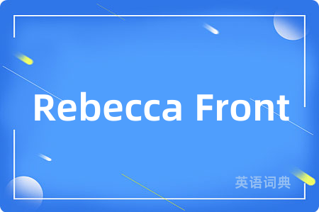 Rebecca Front