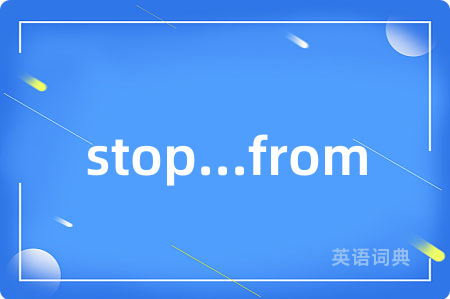 stop...from