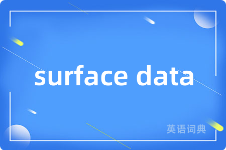 surface data